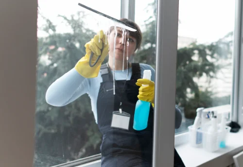 Nettoyage de vitres intérieures et extérieures au Bardon